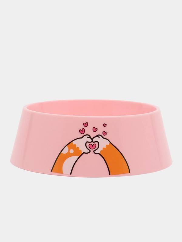 Миска для кошек "Сердце", 300 мл, 14,5 х 14,5 х 5 см