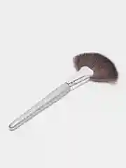 Розовый большая веерная кисть для макияжа