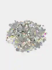 Стразы стеклянные Crystal AB, горячей фиксации