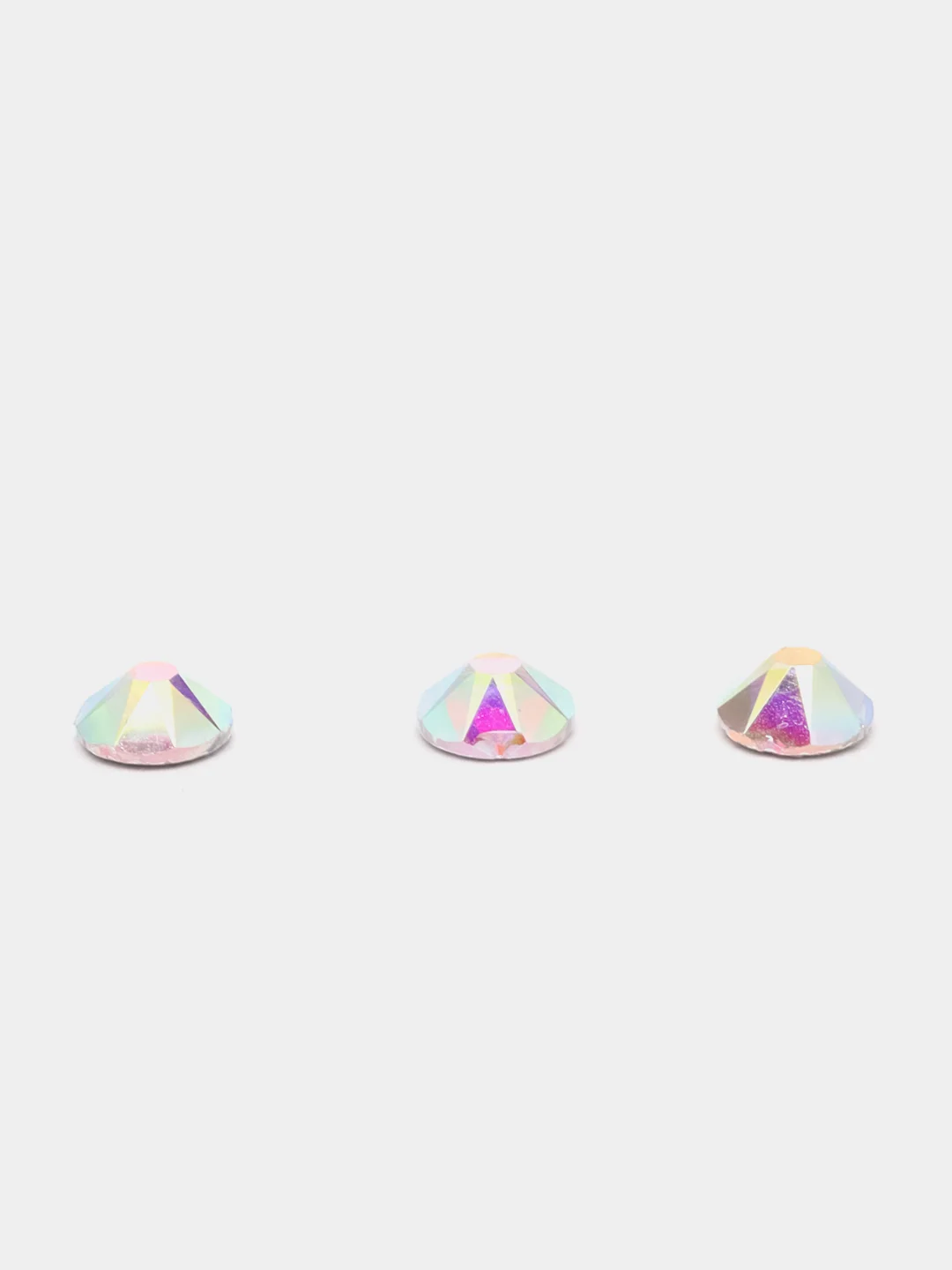 Стразы стеклянные Crystal AB, горячей фиксации