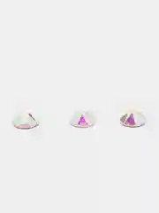 Стразы стеклянные Crystal AB, горячей фиксации