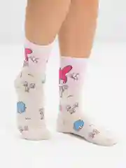 Белый высокие носки с принтом Куроми, Мелоди, Hello Kitty, носки с рисунком, мужские, женские
