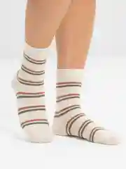 Кремовый теплые женские носки, кашемировые