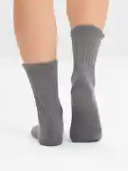 Серый носки высокие, унисекс