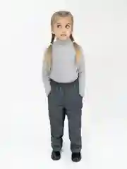 Тёмно-розовый брюки детские на флисе, осень Arctic kids