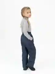 Тёмно-розовый брюки детские на флисе, осень Arctic kids