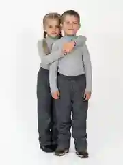Тёмно-розовый брюки детские на флисе, осень Arctic kids