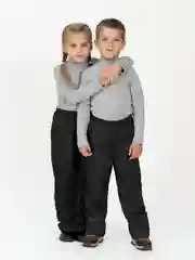 Тёмно-розовый брюки детские на флисе, осень Arctic kids