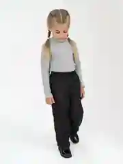 Тёмно-розовый брюки детские на флисе, осень Arctic kids