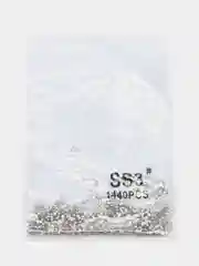 Бежевый меланж стразы для маникюра и педикюра, дизайна ногтей / SS3, SS5