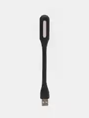 Черный светодиодная лампа-светильник, гибкая, настольная, USB фонарик