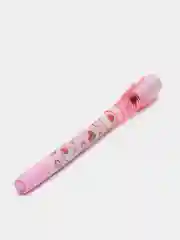 Розовый ручка-шпион шариковая, с невидимыми чернилами, УФ-фонарик