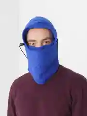 Синий балаклава зимняя утепленная, снуд флисовый