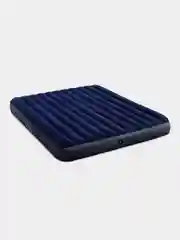 Синий надувной матрас кровать INTEX Classic downy, FIBER-TECH, 183х203х25 см, Кинг, 64755