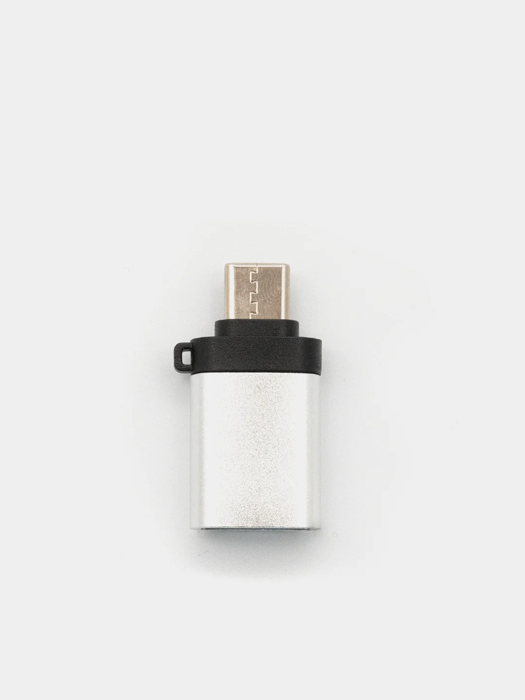 Серебряный переходник USB 3.0 на Type-C OTG