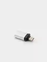 Серебряный переходник USB 3.0 на Type-C OTG