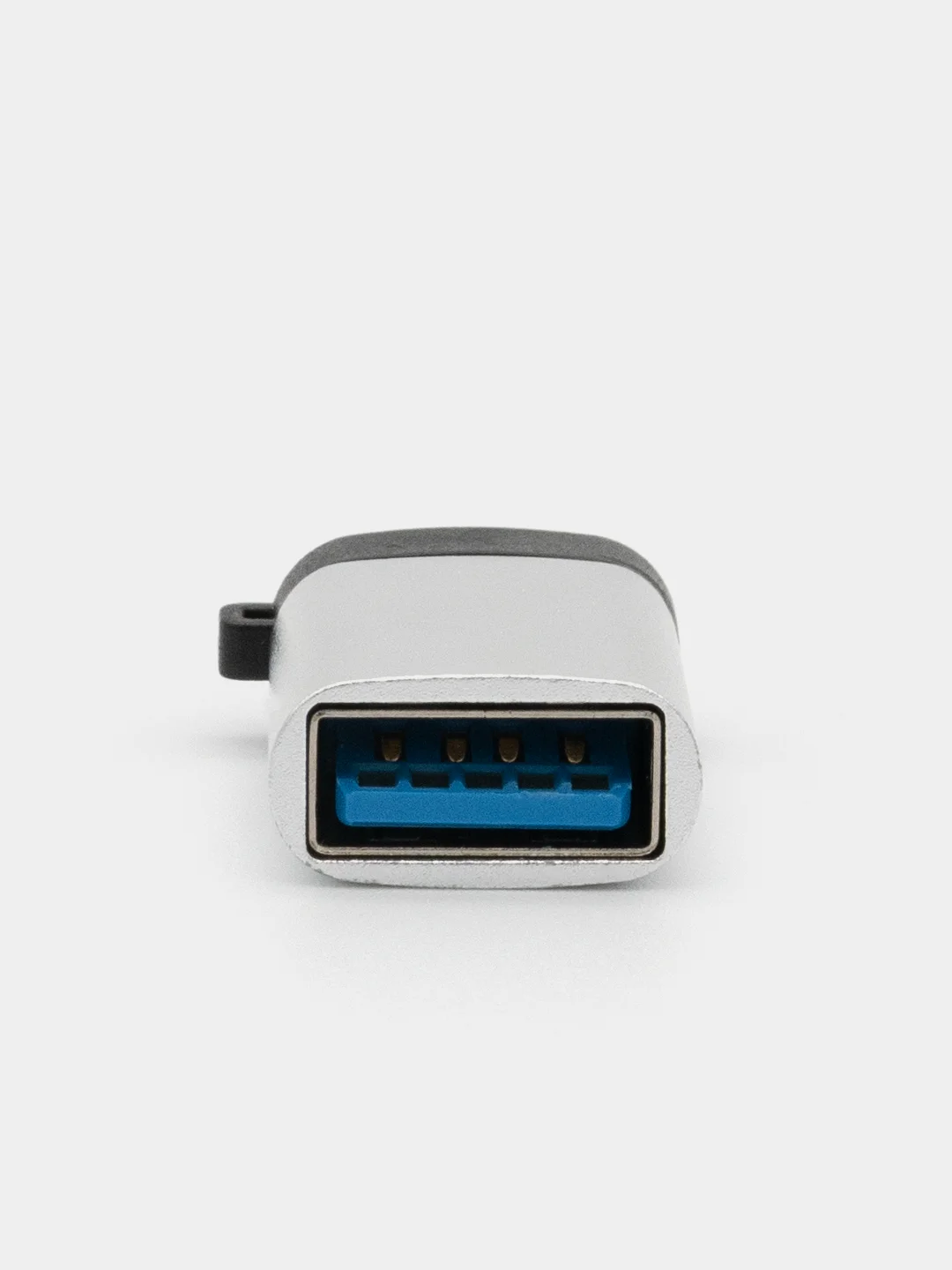 Серебряный переходник USB 3.0 на Type-C OTG