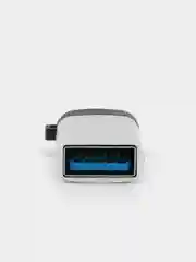 Серебряный переходник USB 3.0 на Type-C OTG