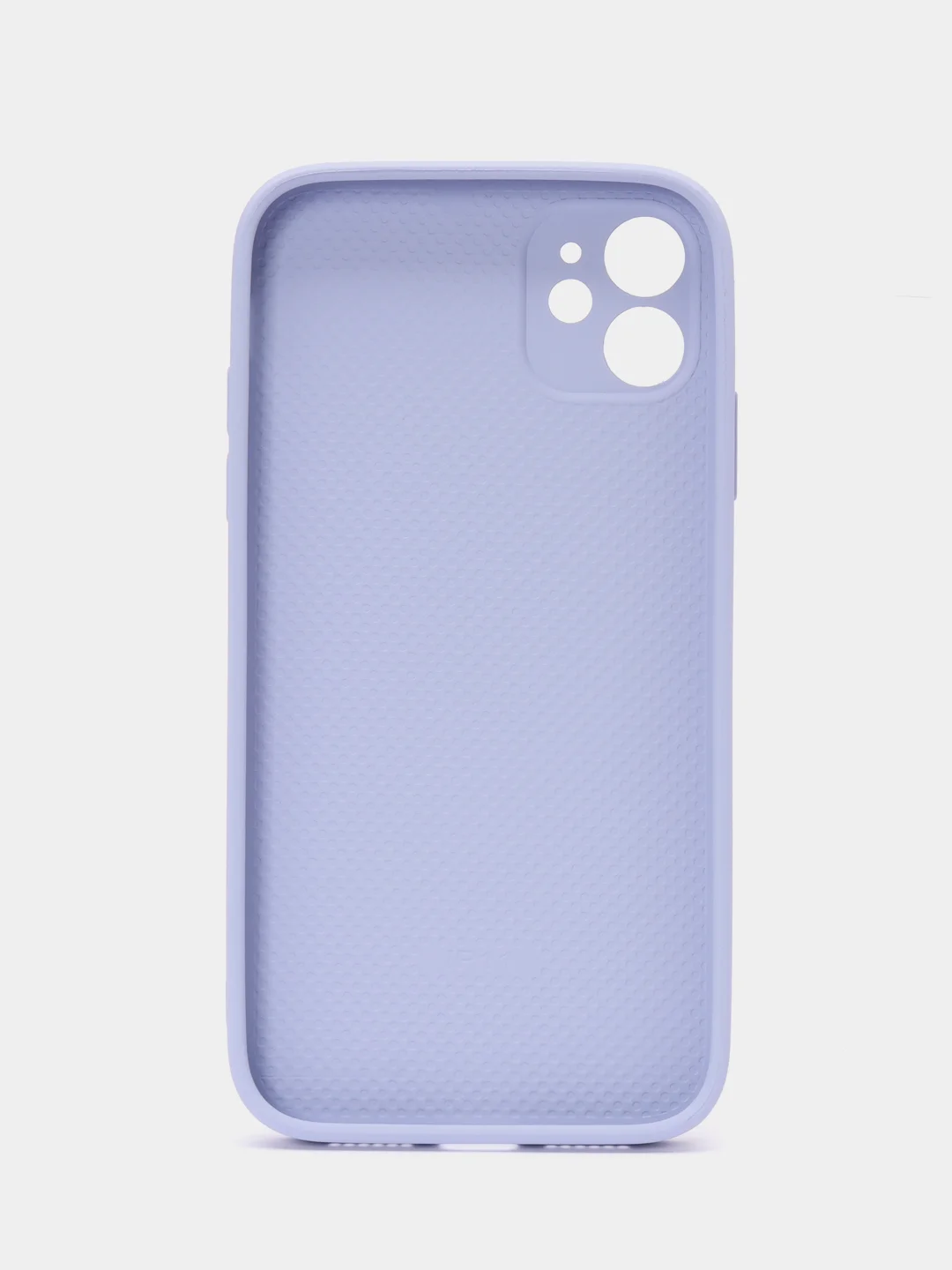 Лавандовый чехол силиконовый для iPhone 11, со стеклянной панелью, с защитой для камеры