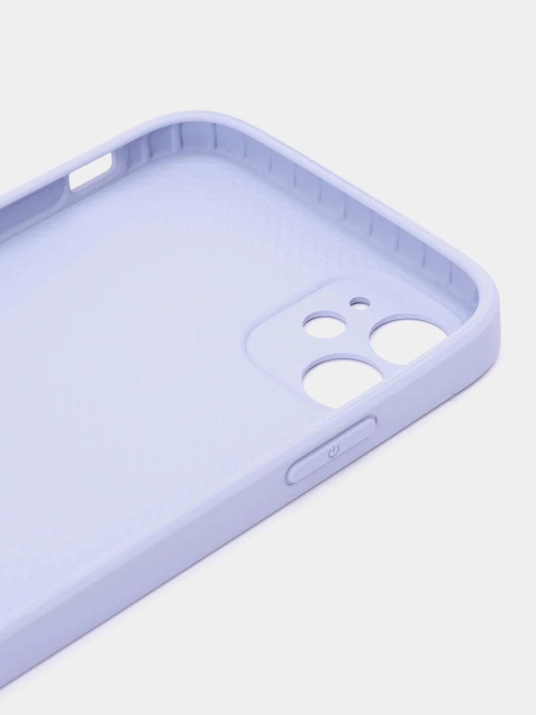 Лавандовый чехол силиконовый для iPhone 11, со стеклянной панелью, с защитой для камеры
