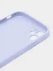 Лавандовый чехол силиконовый для iPhone 11, со стеклянной панелью, с защитой для камеры