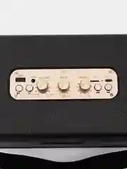 Черный музыкальная колонка, с Bluetooth подключением и ремешком для переноски
