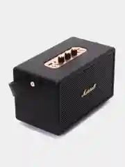 Черный музыкальная колонка, с Bluetooth подключением и ремешком для переноски