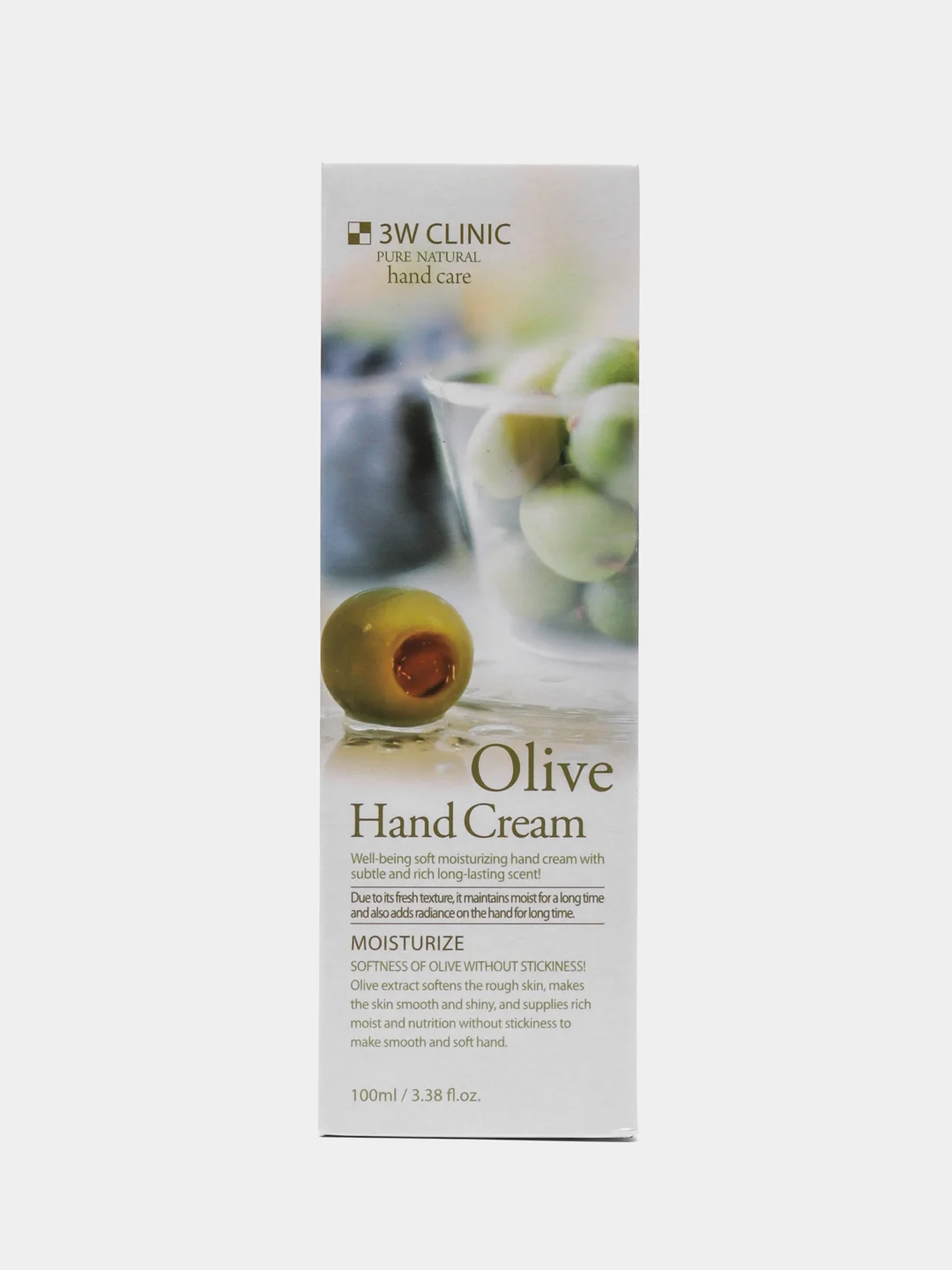 Крем для рук с маслом оливы 3W Clinic, корейская косметика