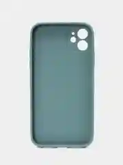 Зеленый чехол силиконовый для iPhone 11, со стеклянной панелью, с защитой для камеры