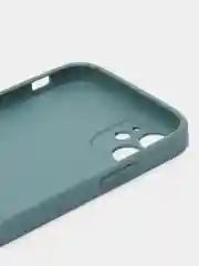 Зеленый чехол силиконовый для iPhone 11, со стеклянной панелью, с защитой для камеры