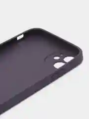 Индиго чехол силиконовый для iPhone 11, со стеклянной панелью, с защитой для камеры