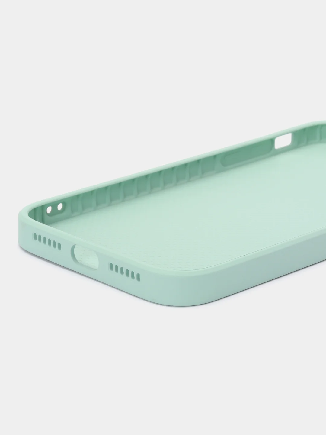 Мятный чехол силиконовый для iPhone 11, со стеклянной панелью, с защитой для камеры