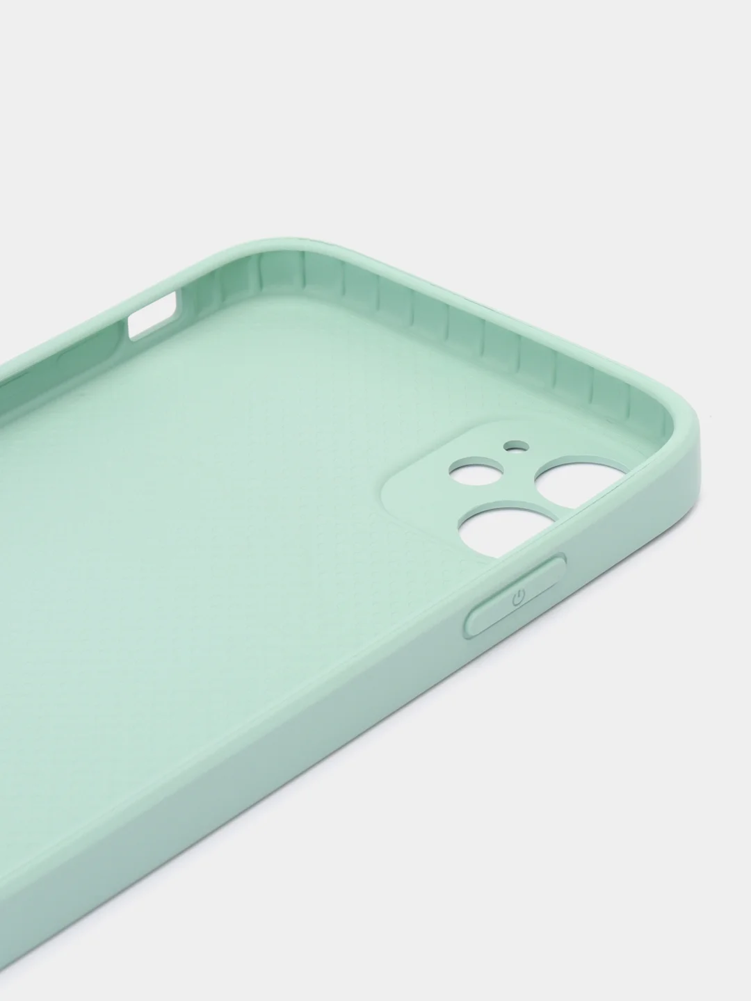 Мятный чехол силиконовый для iPhone 11, со стеклянной панелью, с защитой для камеры
