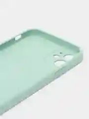 Мятный чехол силиконовый для iPhone 11, со стеклянной панелью, с защитой для камеры