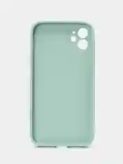 Мятный чехол силиконовый для iPhone 11, со стеклянной панелью, с защитой для камеры
