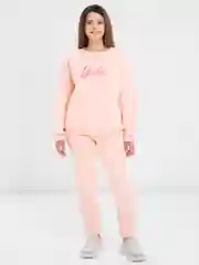 Конфетный женский спортивный костюм утепленный