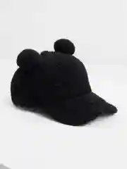 Черный бейсболка меховая