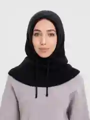Капор женский, вязаный капюшон зимний