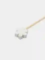Белый новогодние бамбуковые шпажки, шпажки для канапе 20 штук