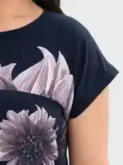 Темно-синий руся / Костюм с бриджами - FASHION flower - 397 - т-синий