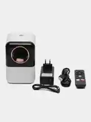 Белый портативный проектор X10 mini HD1280x720P на системе Android 10, WiFi, 120 ANSI-люменов