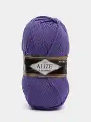 Аметистовый пряжа Alize Lanagold, 49% шерсть, 51% акрил, 100 г, 240 м