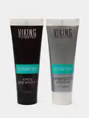 Набор Viking Sensitive: шампунь-гель, крем для бритья и крем после бритья