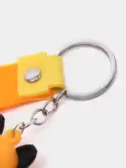 Оранжевый брелок силиконовый