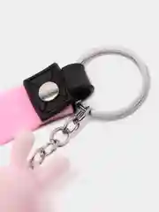 Розовый брелок силиконовый