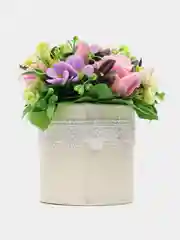 Молочный букет из мыла в виде ягод и цветов, подарочный набор ручной работы,подарок учителю,коллеге