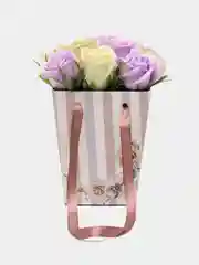 Лавандовый букет из вспененного мыла , подарок на Новый год маме,сестре,коллеге ,подарочный набор