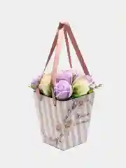 Лавандовый букет из вспененного мыла , подарок на Новый год маме,сестре,коллеге ,подарочный набор