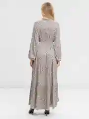 Платье женское, длинное, с леопардовым принтом
