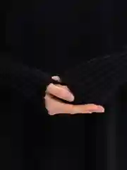 Черный платье женское длинное, теплое, подходит для беременных
